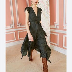 Ulla Johnson Abella Dress in Forest